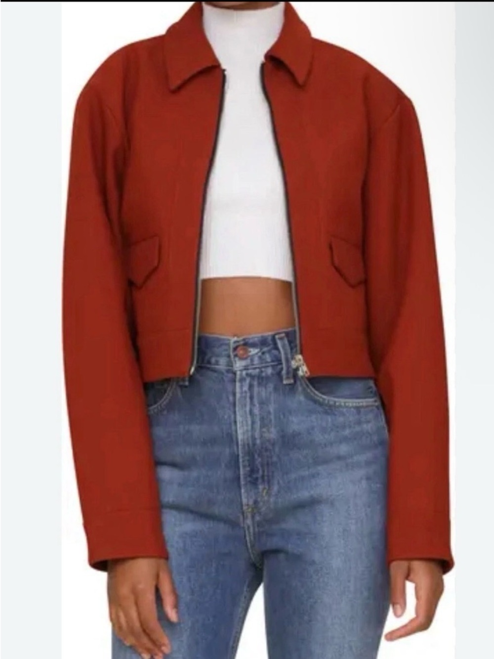 7 For All Mankind Womens Full Zip Jackets Sz S